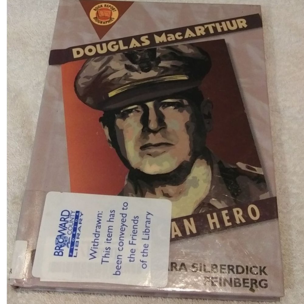 Douglas MacArthur American Hero Biography used library book